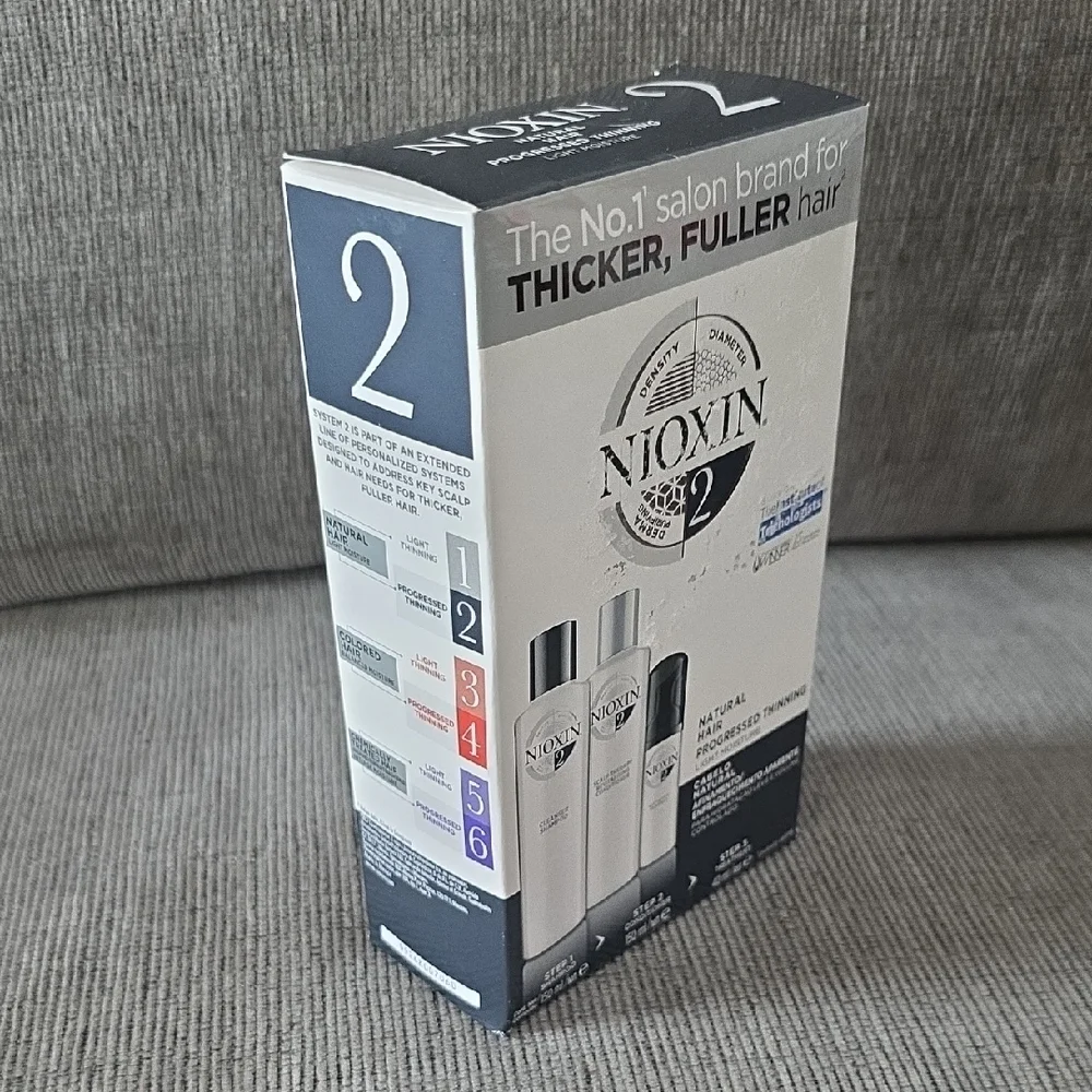 Nioxin System 2 Hair Care Kit - For‎ Thicker, Fuller, Natural Hair, New In Box.